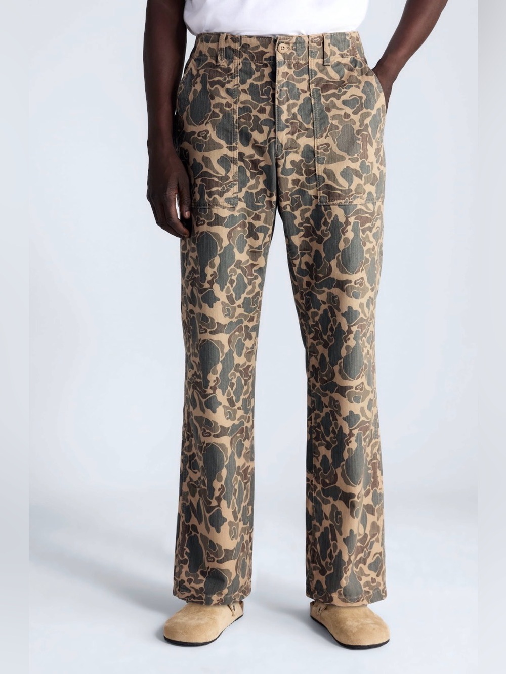 Free Assembly Men’s Cotton Camo Utility Pants